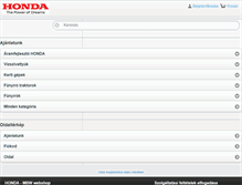 Tablet Screenshot of hondagep.hu